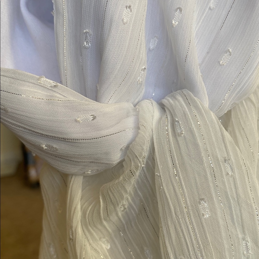 Nasty Gal White Sheer Cropped Blouse - Picture 8 of 12